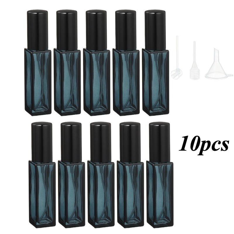 Perfume Fragrance Mist - 10個の香水ボトルスプレー空の香水アトマイザー詰め替え可能、3つのアクセサリー付き、漏れ防止、細かいミスト、ハイエンドトラベルボトル(8ml)