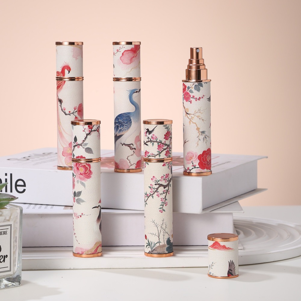 ポータブル PU レザー香水瓶フェニックス 10 ミリリット - Perfume Fragrance Mist のレビューと価格