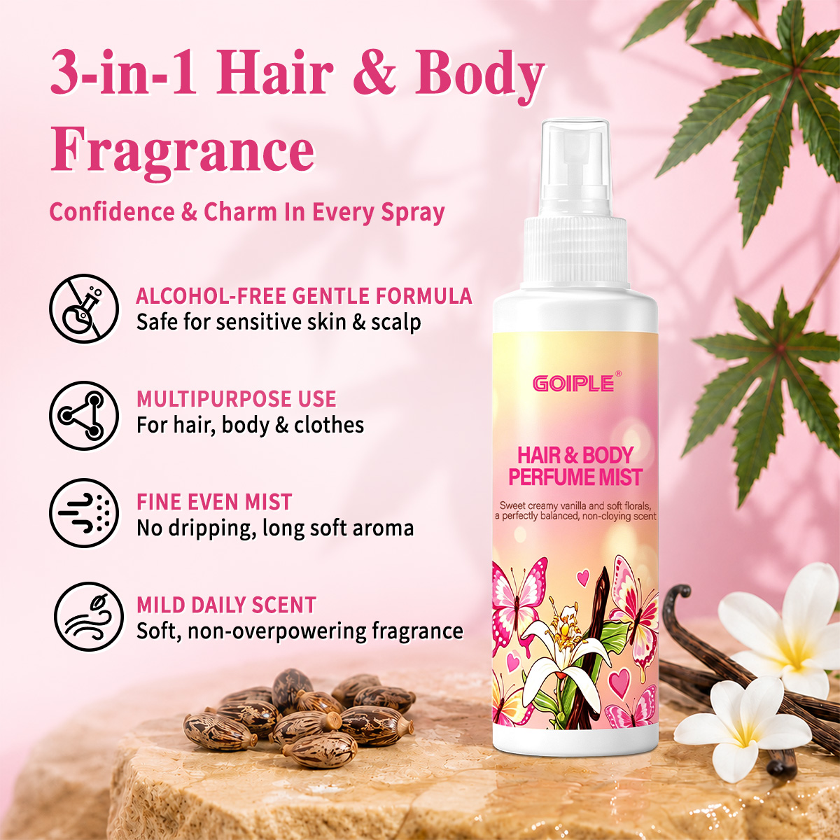 ヘア＆ボディパフュームミスト ボディスプラッシュ 肌のような - Perfume Fragrance Mist のレビューと価格
