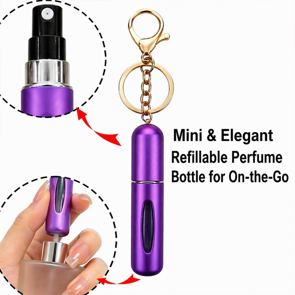 5mlキーホルダー香水詰め替えボトルアトマイザー携帯用ファイ - Perfume Fragrance Mist のレビューと価格