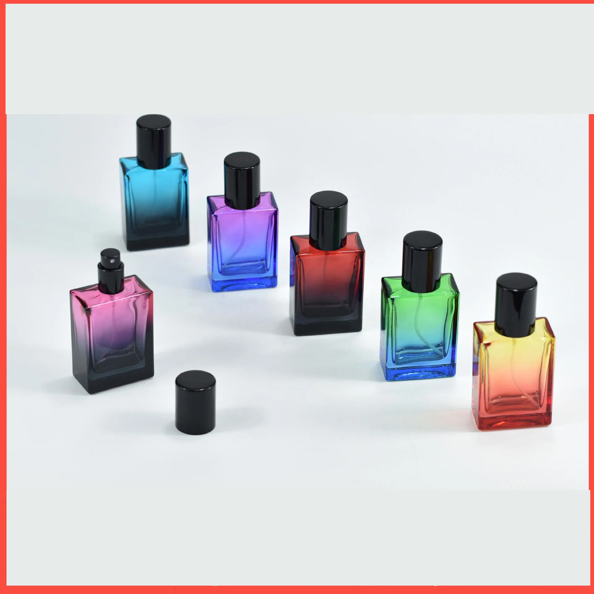 30 ミリリットルガラス勾配香水瓶詰め替え空のファインミスト - Perfume Fragrance Mist のレビューと価格