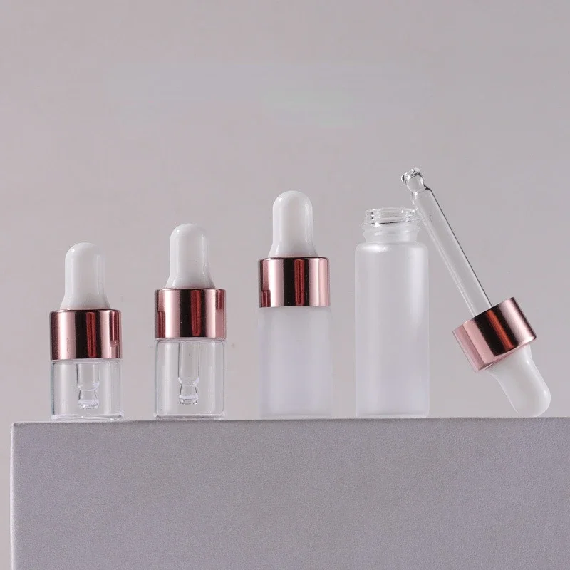 ポータブルゴールドガラスフロストボトル,トラベルエッセンシャ - Rose Water Spray のレビューと価格