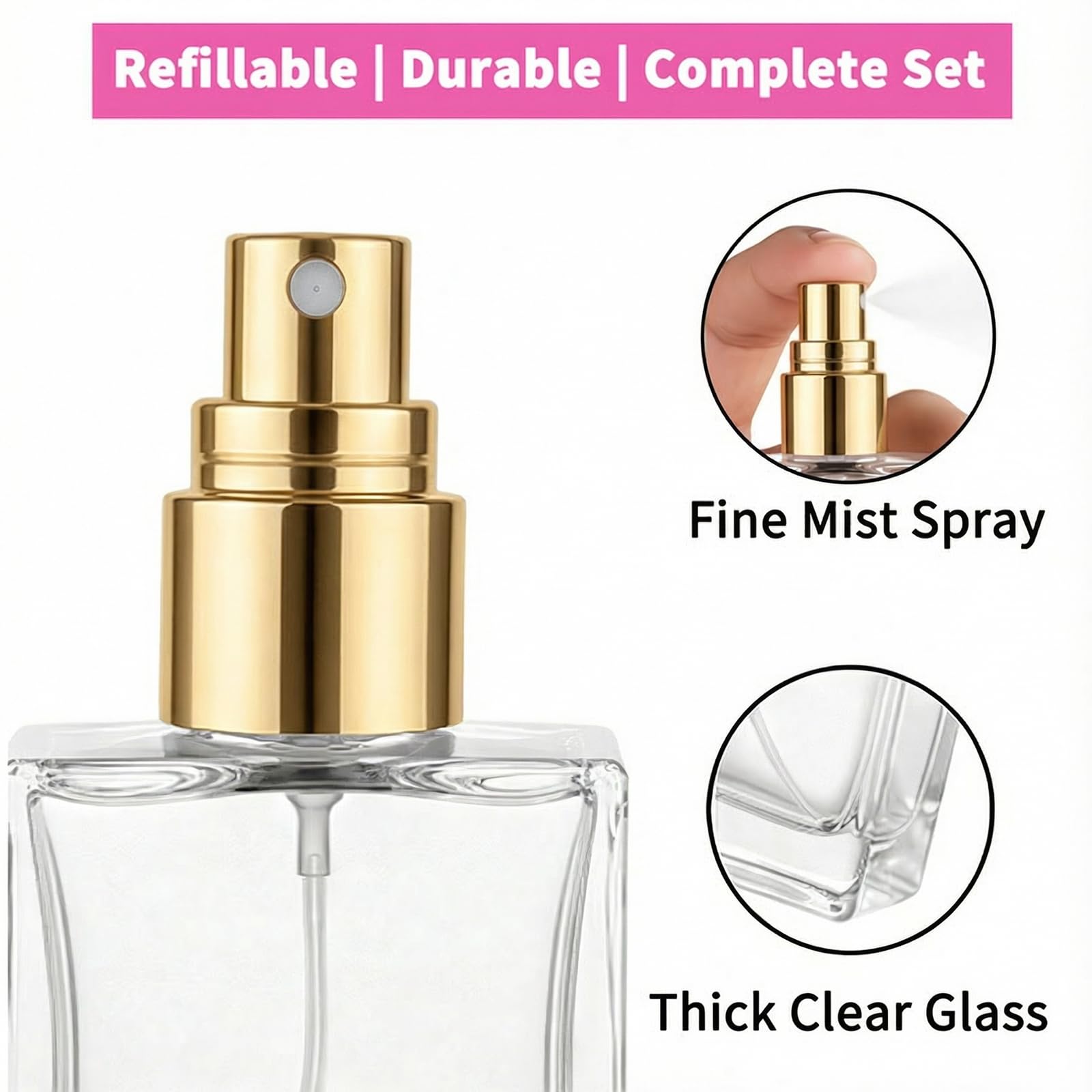 高品質な30個の15ml透明ガラス香水スプレーボトル、包装ツ - Perfume Fragrance Dispenser のレビューと価格