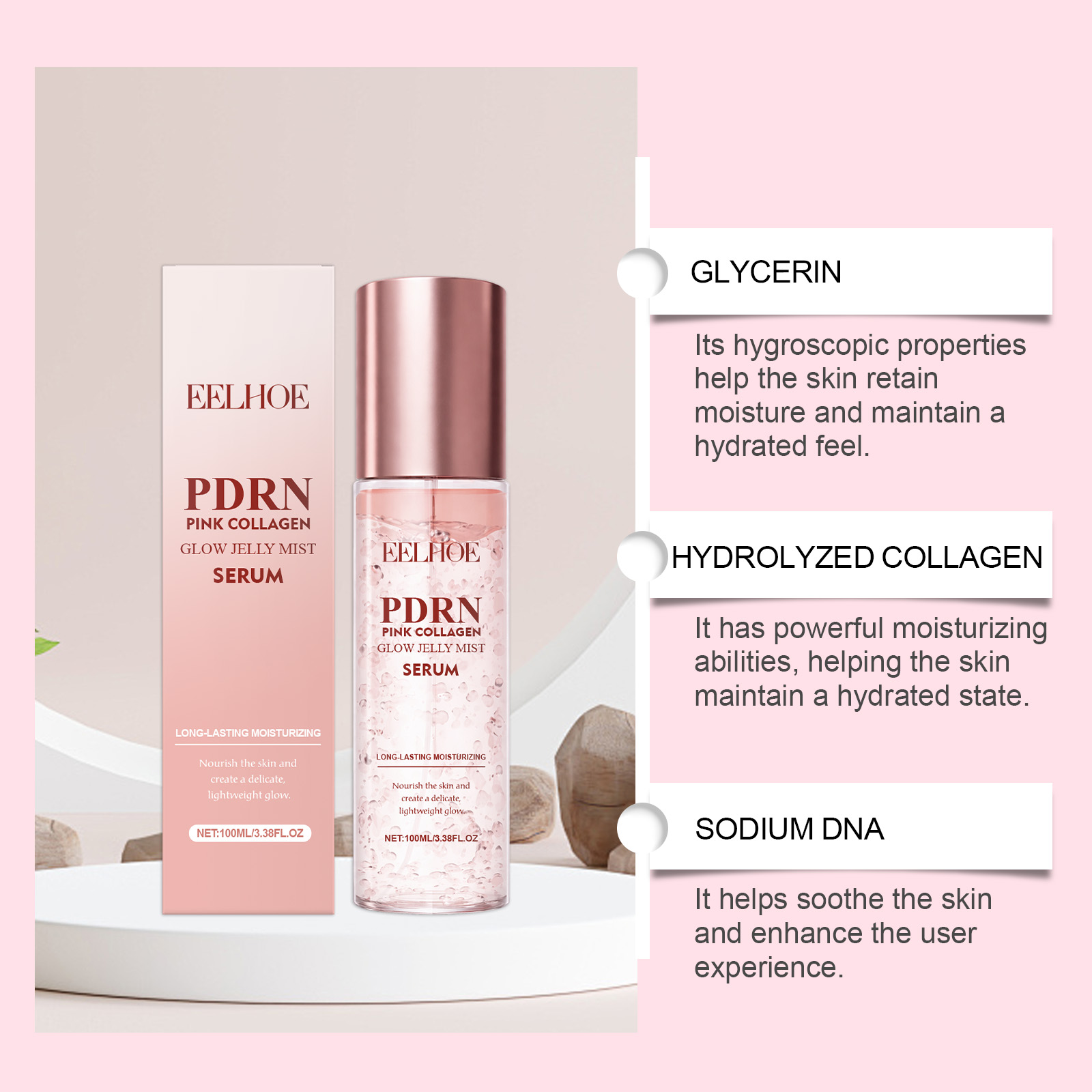 コラーゲン エッセンス スプレー スムージング フェイシャル - Rose Water Spray のレビューと価格