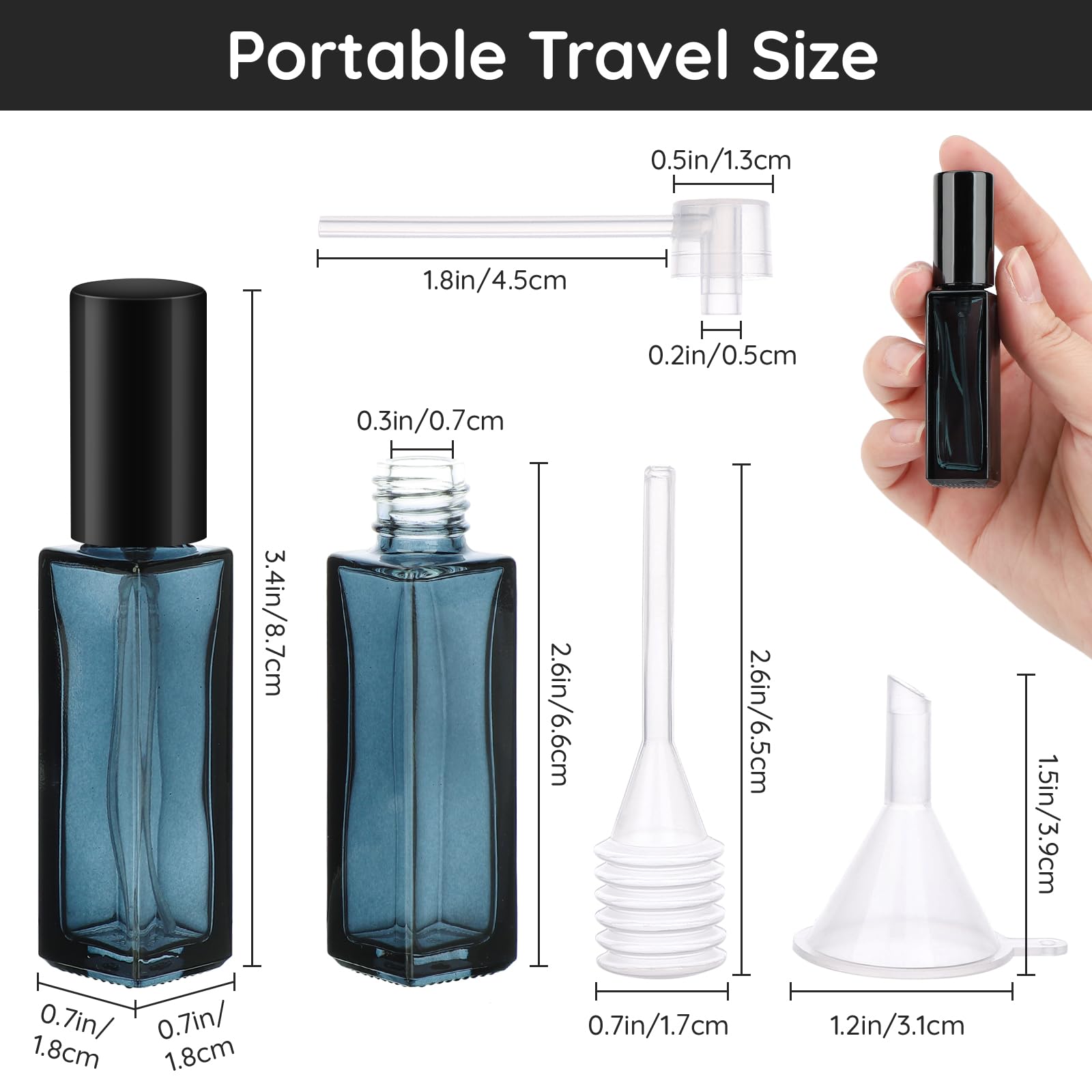10個の香水ボトルスプレー空の香水アトマイザー詰め替え可能、 - Perfume Fragrance Mist のレビューと価格