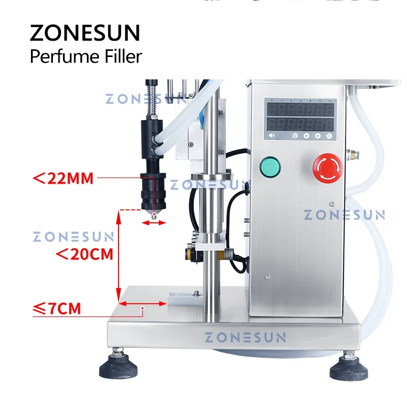 ZONESUN ZS-YTZL500S シングルヘッド空気圧 - Perfume Fragrance Liquid のレビューと価格