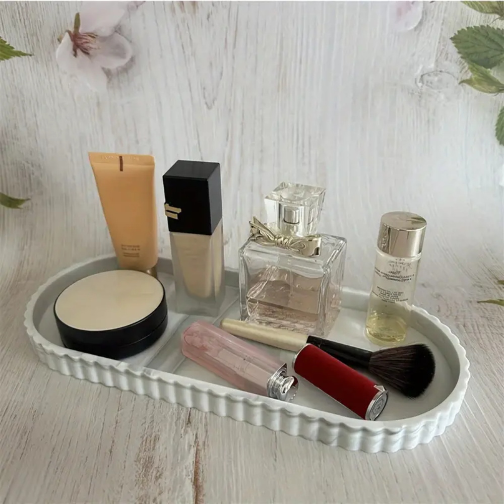 1ピースオーバル型バニティトレイ、カウンタートップ用ソープデ - Perfume Fragrance Dispenser のレビューと価格