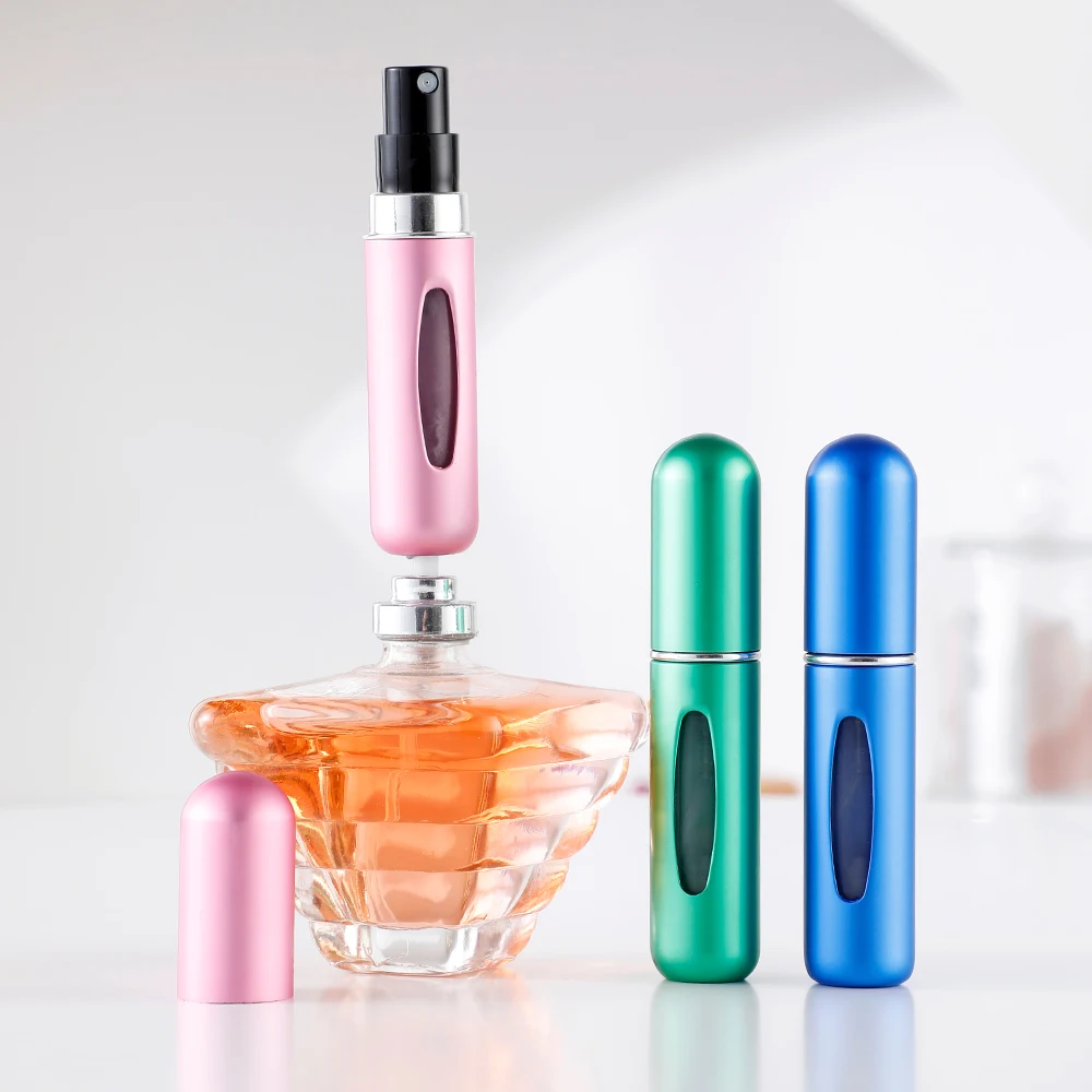 新しいホット5個セットポータブル5ミリリットル香水詰め替えボ - Perfume Fragrance Dispenser のレビューと価格