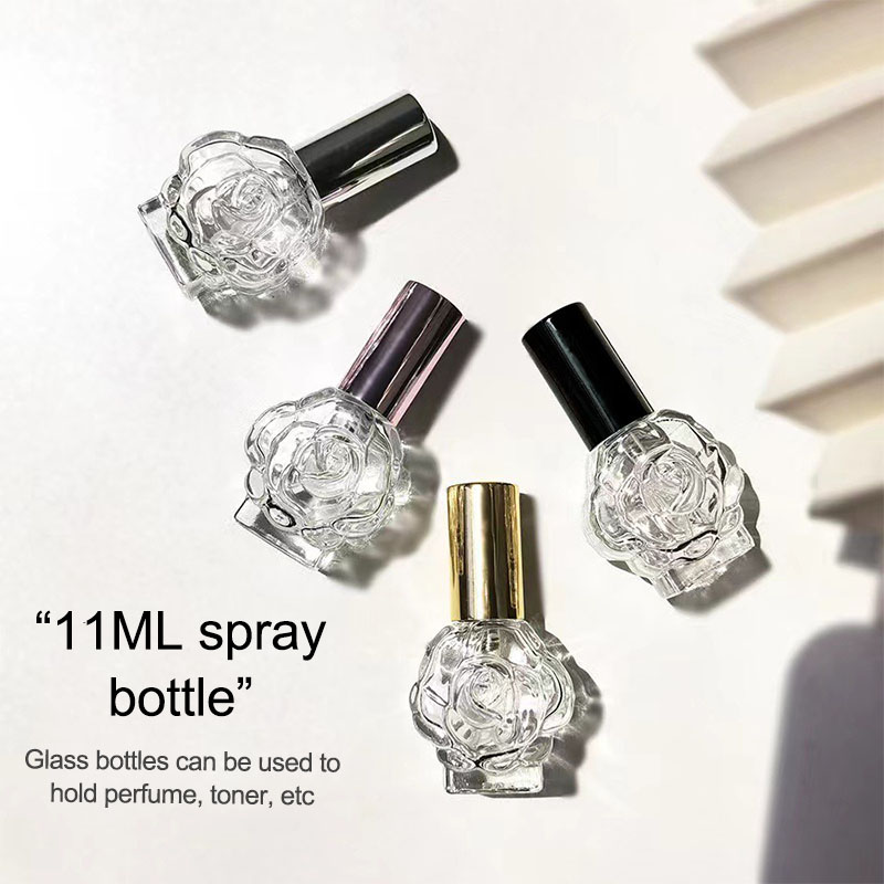 新しい 10 ミリリットル香水ボトルガラススプレーミニローズ - Perfume Fragrance Mist のレビューと価格