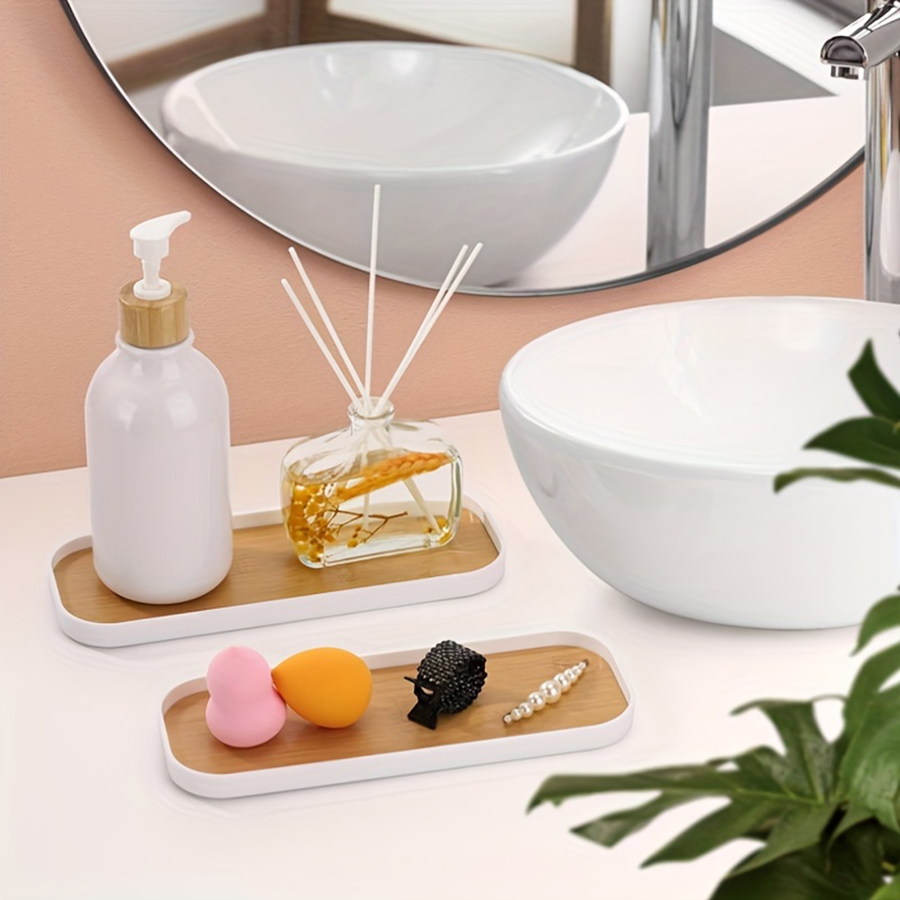 1ピース/2ピースのバスルームバニティトレイ、カウンタートッ - Perfume Fragrance Dispenser のレビューと価格