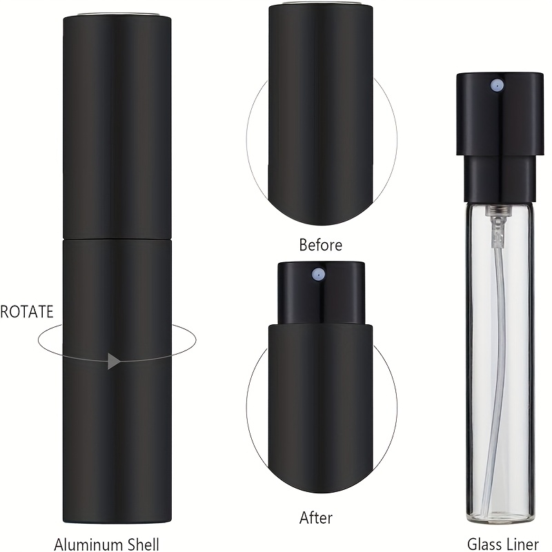 3 旅行用 10ml 香水スプレーボトルセット、詰め替え可能 - Perfume Fragrance Liquid のレビューと価格